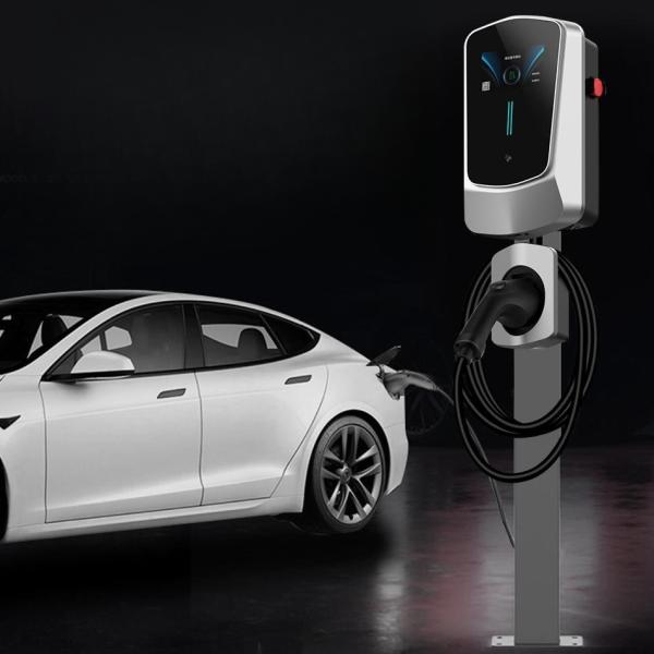 OCPP1.6 48A 4.3" Screen Commercial Wall Mounted Electric Car Charging Stations