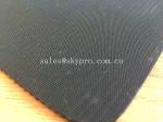 Safety Soft Black Rubber Flooring Sheet Fine Ribbed for Commercial / Industrial