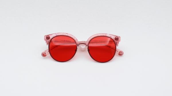 Buy cheap Colorful acetate Sunglasses Round fashion Ladies outdoor Eyewear Daily Driving Show UV 100% protection for Women from wholesalers