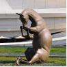 Buy cheap Realistic Style Cast Bronze Horse Sculpture , Life Size Bronze Horse Statue from wholesalers