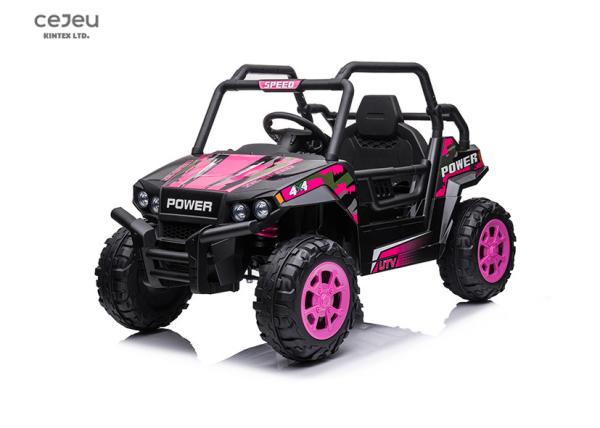 Buy cheap Pink Kids Electric UTV Dual Drive Kid Size Music And Horn Sound from wholesalers