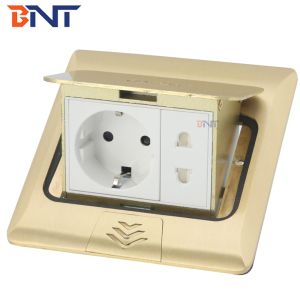 Buy cheap Copper panel german power pop up electrical floor socket from wholesalers