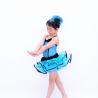 Buy cheap Back Cross Straps Kids Dance Clothes Black Edge Double Layer Skirt For Solo from wholesalers