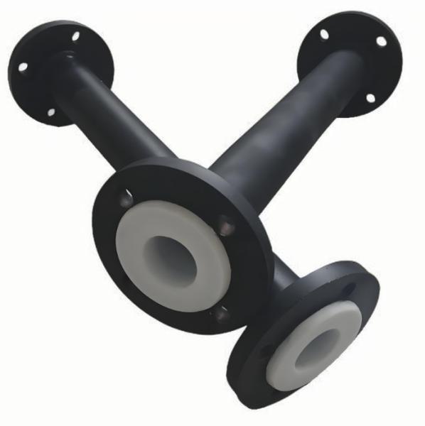 Buy cheap Carbon Steel PTFE Lined Pipe Chemical Resistance Pipe With Flange from wholesalers