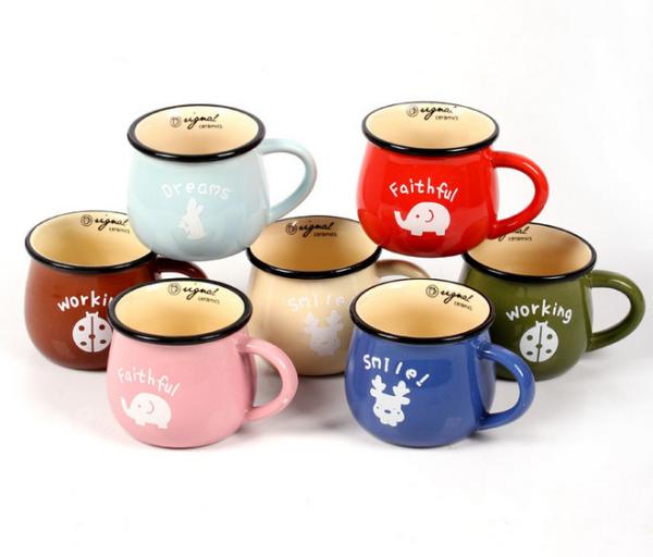 Buy cheap colorful enamel coffee mug from wholesalers