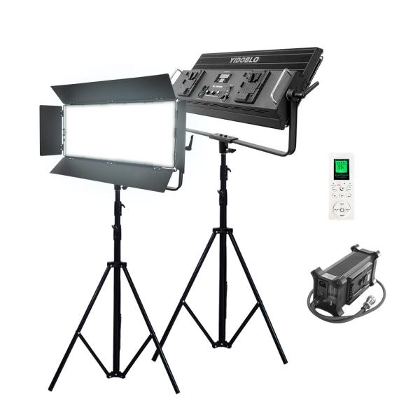 Buy cheap External Battery Supply 30000lm Video Production Lighting Led Panel Bi Color 5500k Streaming Light from wholesalers