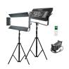 Buy cheap External Battery Supply 30000lm Video Production Lighting Led Panel Bi Color 5500k Streaming Light from wholesalers