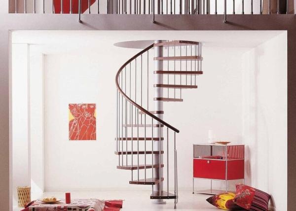 Buy cheap Steel Wood Residential Spiral Staircase , Custom Spiral Stairs For Small Spaces from wholesalers