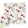 Buy cheap OEM Folding Floral Paper Dinner Napkins , Disposable Flower Print Tissue Paper from wholesalers