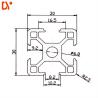 Buy cheap Aluminum Profile T Slot Track 3030 Industrial Aluminium Extruded Sections from wholesalers