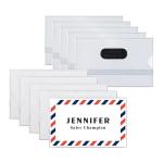 Magnetic Transparent Plastic Security ID Card Holders For Office ODM