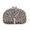 Buy cheap Encrusted Crystal Silver Clutch Evening Bag Large Srorage Space And Pearl Lock from wholesalers