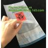 Buy cheap Bio-Medical Hazardous Waste bag, Bio-Hazard Specimen pouch Printed Medical Mart, Biological Waste Management from wholesalers