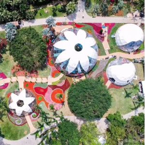 Buy cheap Waterproof Geodesic Dome Tent Aluminum Frame UV Resistance Cover from wholesalers