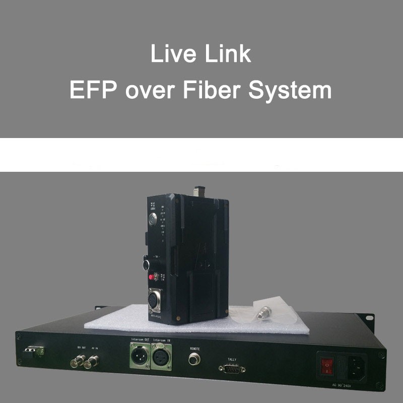 Video Audio Data Intercom Tally Fiber Camera System SDI To Fiber Converter