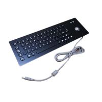 Buy cheap Weather Proof Black Brushed Metal Industrial Keyboard 66 Keys product