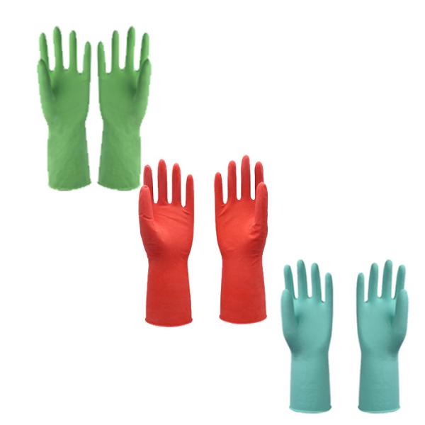 Buy cheap Flocked Lined Latex Rubber Gloves For Washing Dishes from wholesalers