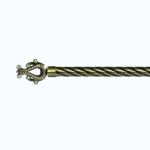 Factory Manufacturer 28mm Vase Head Shape Finial Extendable Metal Curtain Rod
