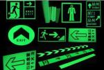 Cuttable PET Type /Printable PVC type Photoluminescent Safety Signs Luminescent
