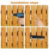 Buy cheap IP65 Solar 3 Ways Lights Powered Plastic LED Garden Fence Lights from wholesalers