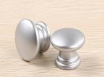 25mm Pearl Silver Plastic Cabinet Knobs Round ISO Certificated For Furniture