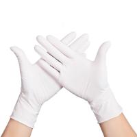 Buy cheap Anti Pollution Disposable Medical Latex Gloves , Disposable Latex Work Gloves product