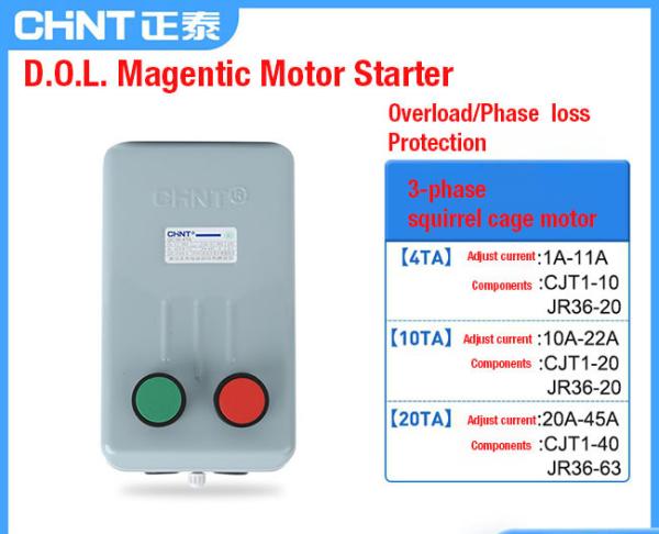 Buy cheap DOL Magnetic AC Motor Contactor Starter 4-63kW AC-3380V For Squirrel Cage Motor from wholesalers