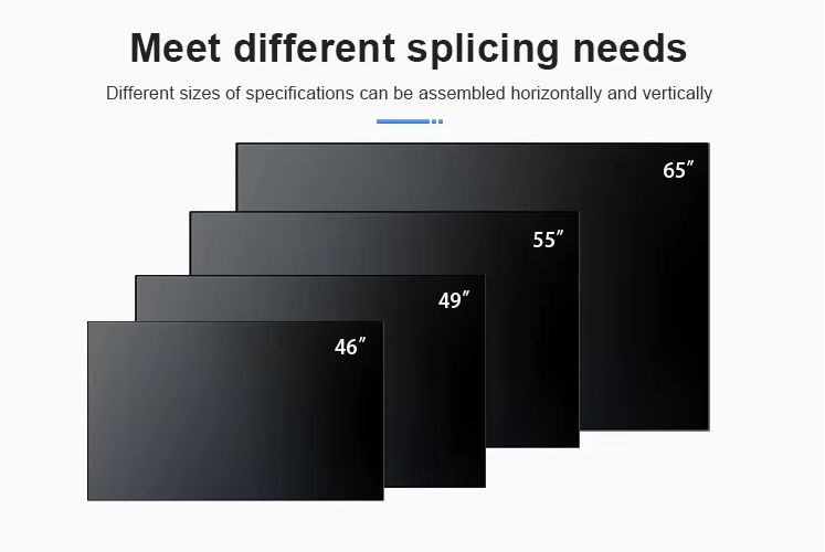 85-Inch LCD Video Wall Monitor Advertising Display Narrow Bezel 2x3 3x3 Panels Mulit Splicing Screens Lcd Video Wall