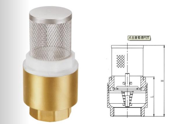 Buy cheap Brass / Stainless Steel Foot Valve Thread Connect End , Spring Check Foot Valve from wholesalers