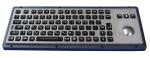Brushed backlight industrial metal trackball keyboards for industrial & military