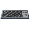 Buy cheap Brushed backlight industrial metal trackball keyboards for industrial & military from wholesalers