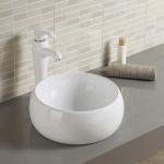 Space Saving Ceramic Counter Top Bathroom Sink Sanitary Ware White Or Black Wash