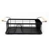 Buy cheap Multifunctional Bamboo Steel Dish Drainer Basket , Kitchen Plate Rack from wholesalers