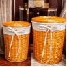 Buy cheap Cheap Storage Rattan Wicker Willow Laundry Basket With Lid Fashion Natural Baskets ECO Friendly Storage Factory Supply from wholesalers