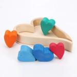 Nordic Jenga Wooden Rainbow Stacking Natural Wooden Building Blocks