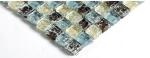 Multicolor Bathroom Sink Backsplash Tile , Crystal Plated Bathroom Mosaic Tile