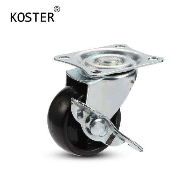 Buy cheap Office Furniture 25/30/45/50/75/100mm Zinc Plated PP Caster with 12*8.2mm Hole Distance from wholesalers