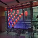 P10 advertisement display indoor flexibility on glass transparentSMD2121 5V LED