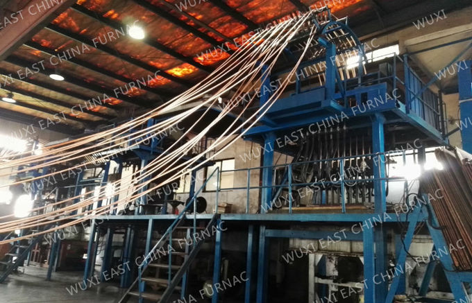 Auto Upward Continuous Casting Machine Copper Brass Aluminum Tube Billet Wire