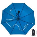 Auto Open Close Double Layer Compact Folding Umbrella With Double Fiberglass