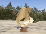 Outdoor Abstract Steel Sculpture , Bronze Art Sculpture For Garden Ornaments