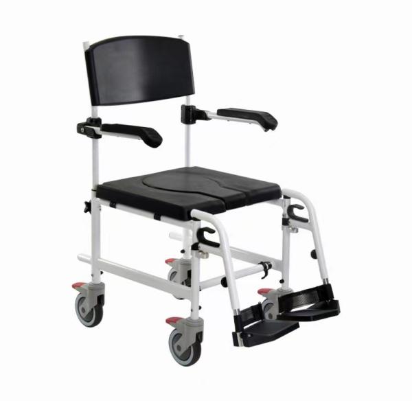 Quality Stainless Commode Chair With Wheels OEM Portable Toilet For Elderly for sale