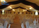 Durable Luxury Wedding Tent Liner White Color For Party Marquee Lining For Tent