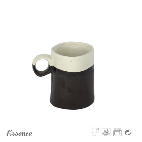 Buy cheap Japan Style Custom Stoneware Mugs / Coffee Cups 10 OZ Freedom Shape Eco Friendly from wholesalers