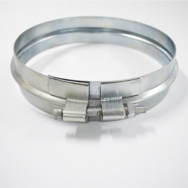 Buy cheap Dust Collection Galvanized Steel Hose Clamp 150mm - 600mm Size from wholesalers