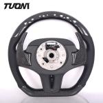 G20 G38 G28 G30 BMW Carbon Fiber Car Steering Wheel Black Perforated Leather LED