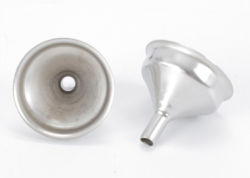 Long Mouth 5mm Stainless Steel Hip Flask Funnel / Whiskey Flask Funnel
