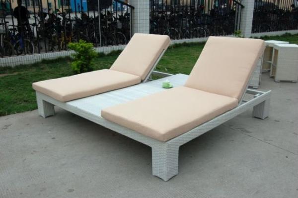 Buy cheap Double garden sun lounger outdoor beach lounger from wholesalers