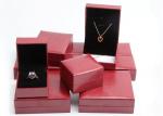 Pink Ring Jewelry Box Case , Rectangle Jewelry Storage Box Eco - Friendly