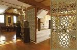 Interior Decorative Gold Stainless Steel Partition Wall Panels Divider Living